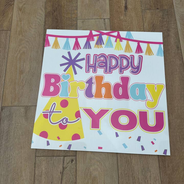 Lovely Reese - Wholesale Outdoor Sign - Happy birthday to YOU1