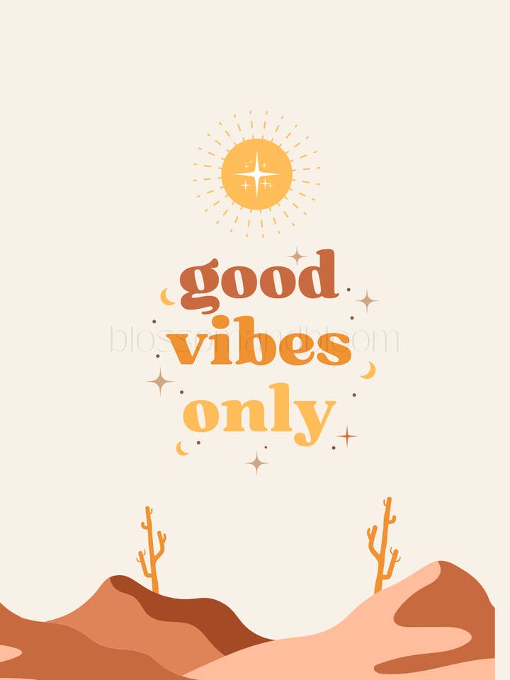 Good Vibes Only for wholesale by Blossom & Bloom