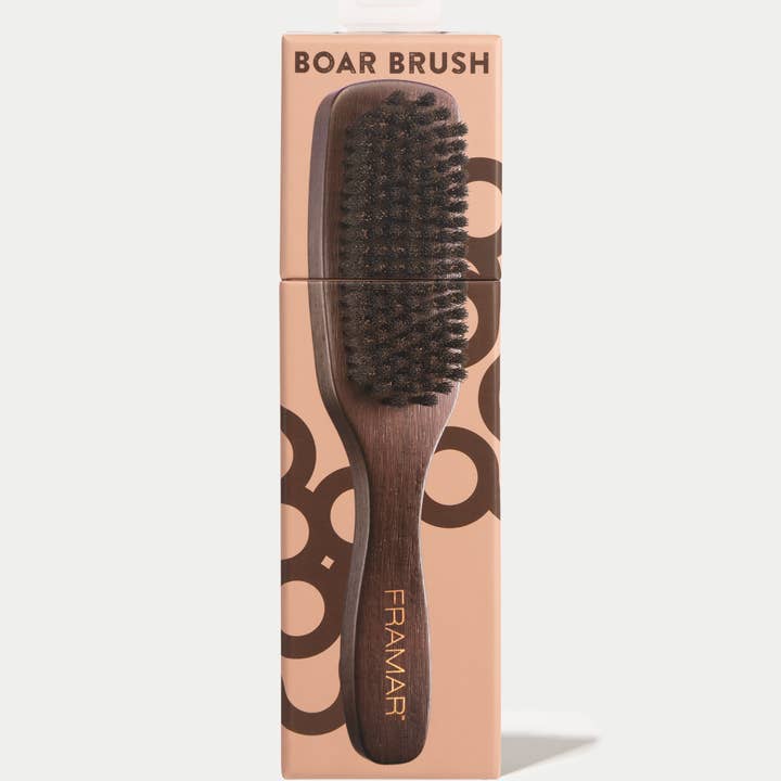 Framar Hair Brushes & Hair Accessories - Wholesale Hair Brush/Comb - FRAMAR Boar Bristle Hair Brush, Wooden Slick Back Hair Brush6