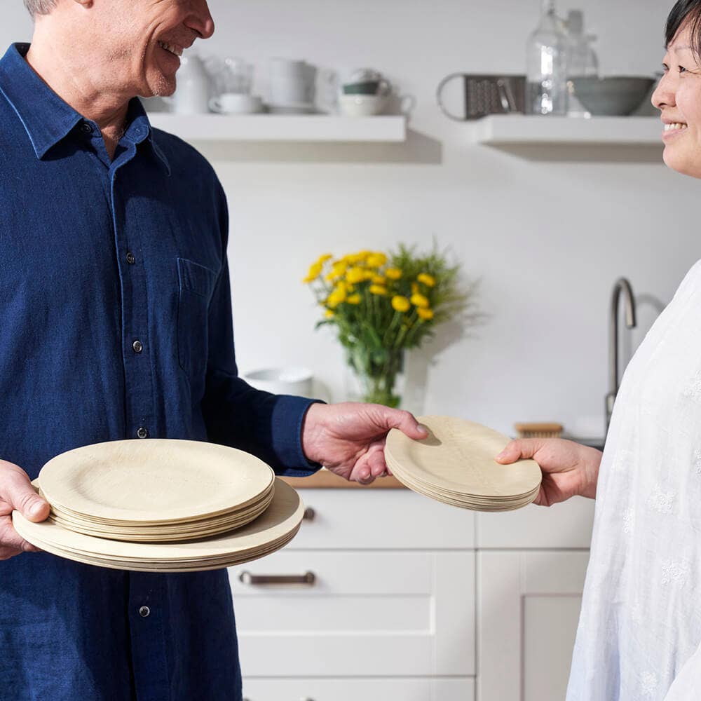 bambu® - Wholesale Disposable Plate - Disposable Bamboo Round Plates6