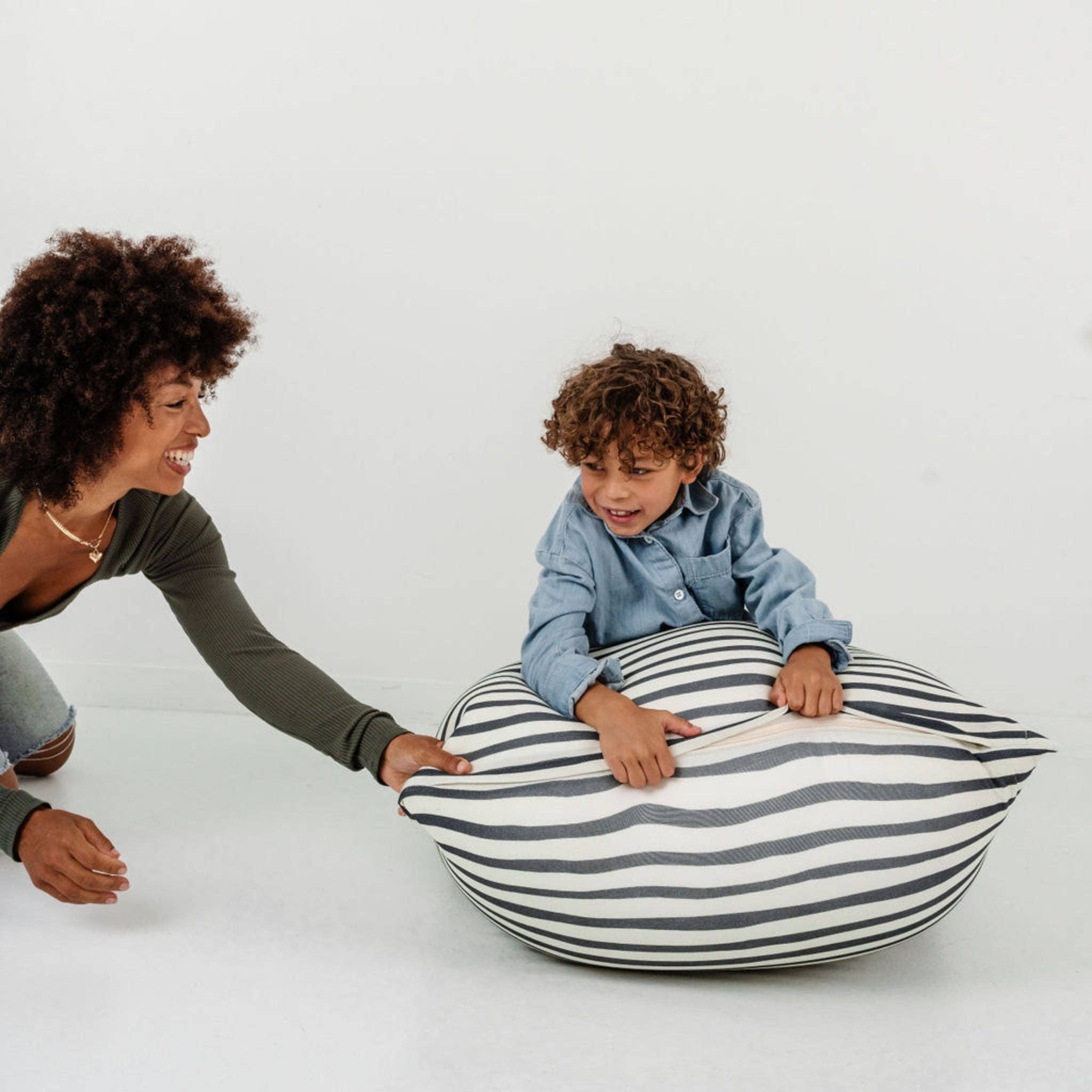 Toki Kids - Wholesale Chair Cushion - Bold Stripe Bean Bag4