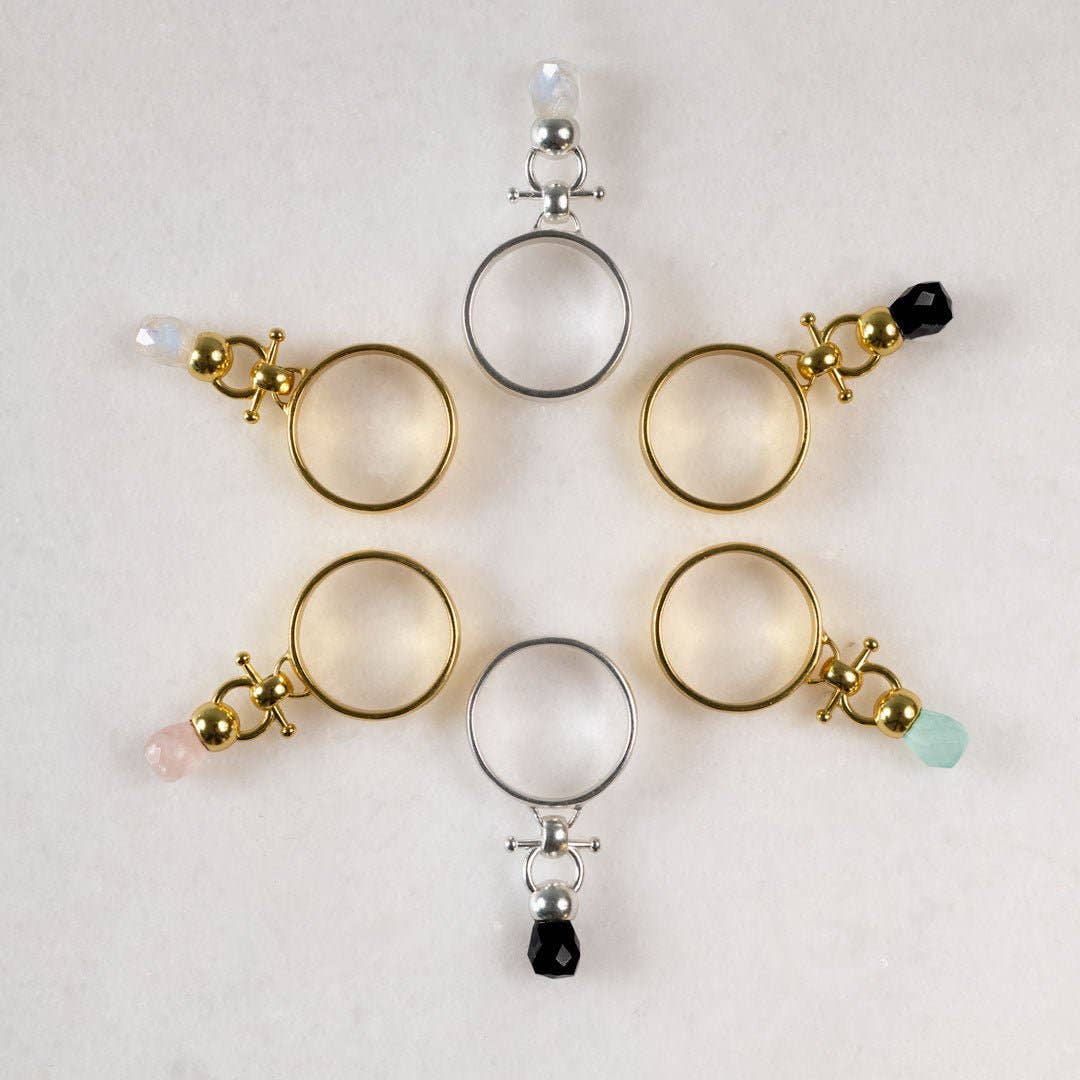 URBAN-EQUESTRIAN – wholesale Single stone/solitaire ring – Brio - Moonstone Horse Bit Equestrian Ring in Gold5