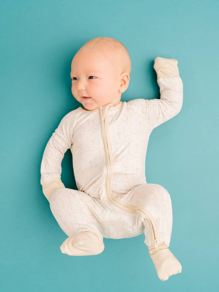 Little One Shop - Wholesale Sleepsuit - Baby - Snuggle Bears Bamboo Sleeper4