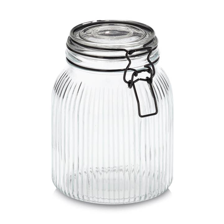 Storage jar with clamp lid, 1400 ml for wholesale by Zeller Present