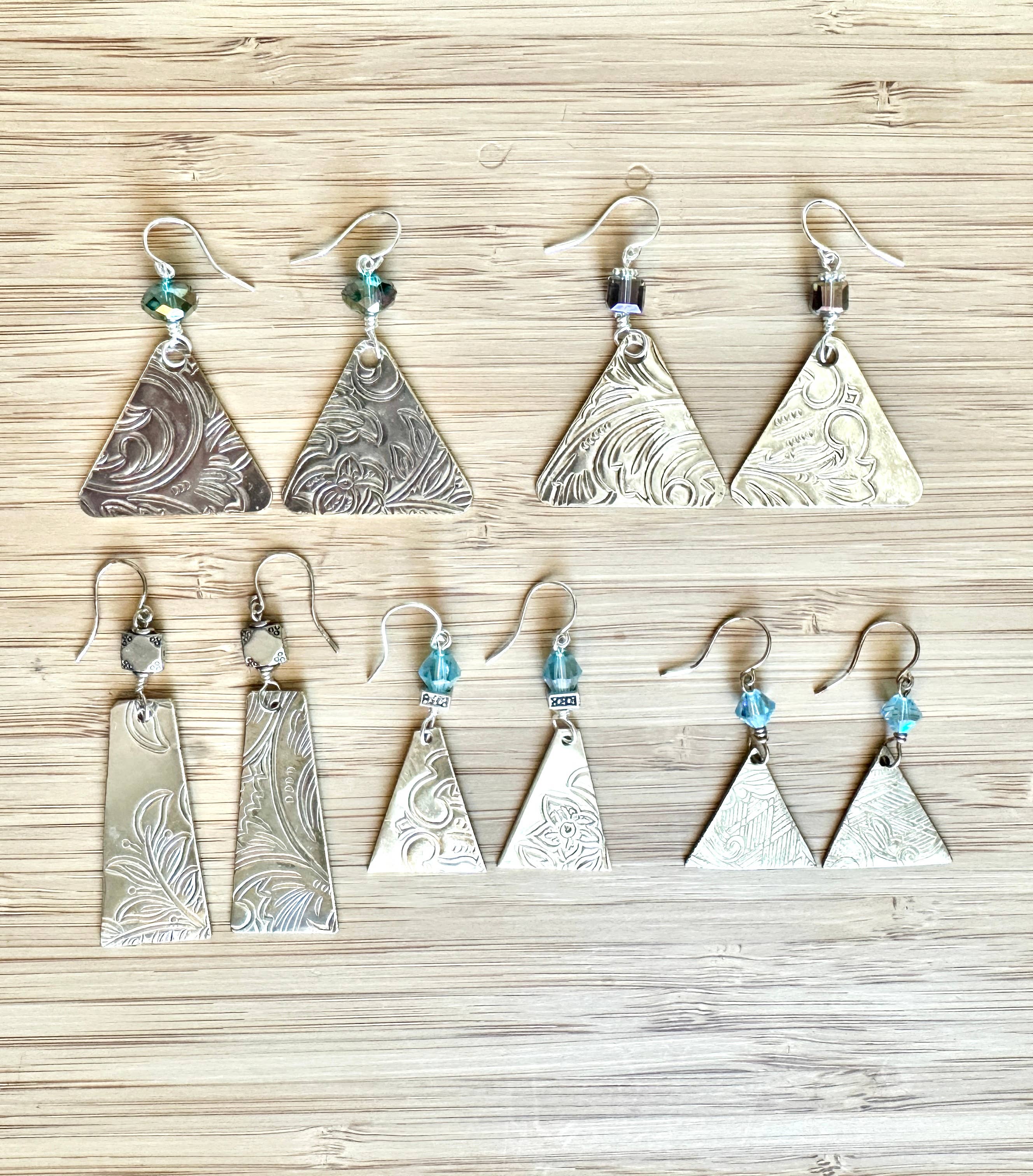 TTE Designs - Wholesale Dangle Earrings - Repurposed Silver Platter Earrings4