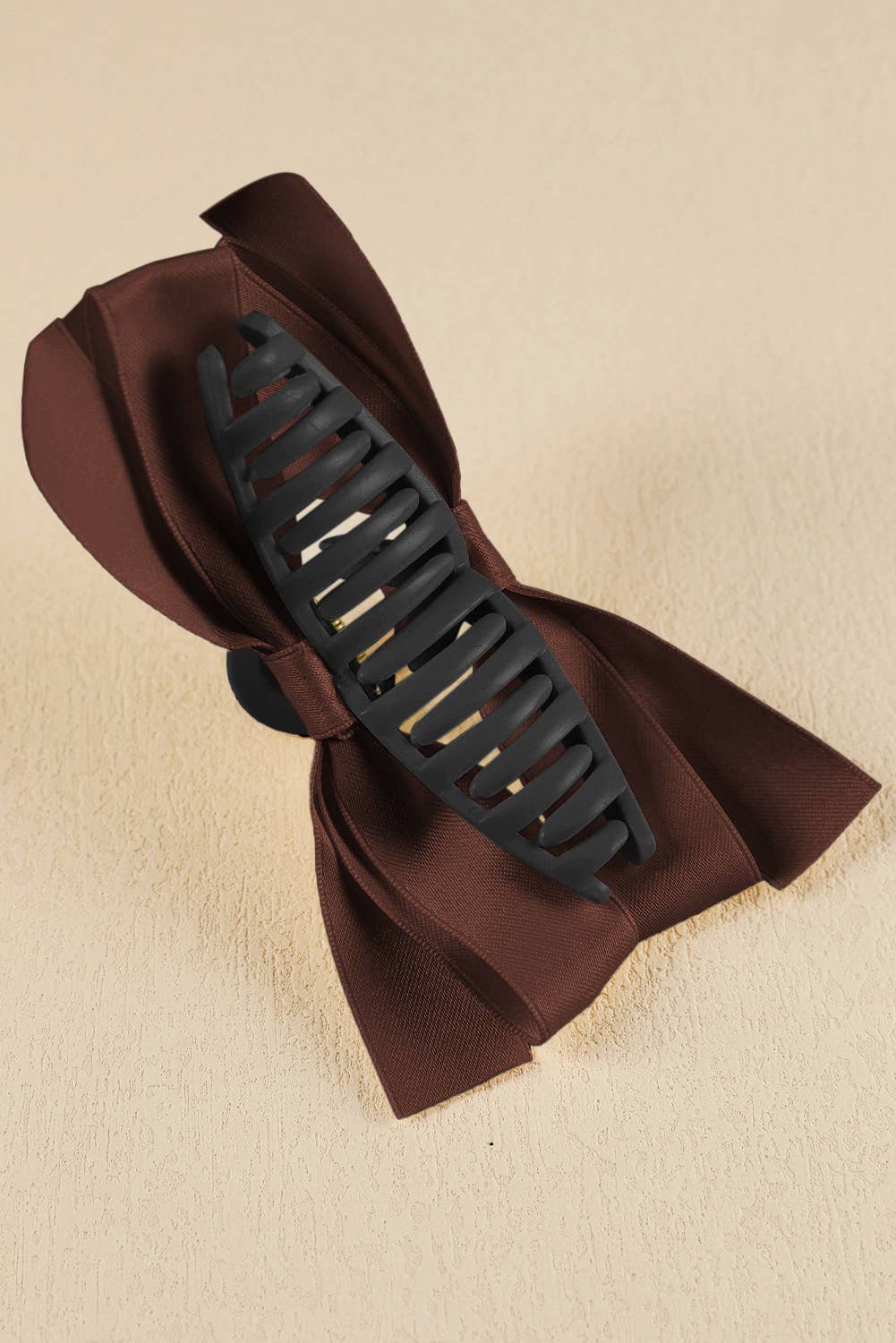 Suhkasana – Engroshandel Hårspænde - Dame – Sort hårklemme med stor sløjfe12