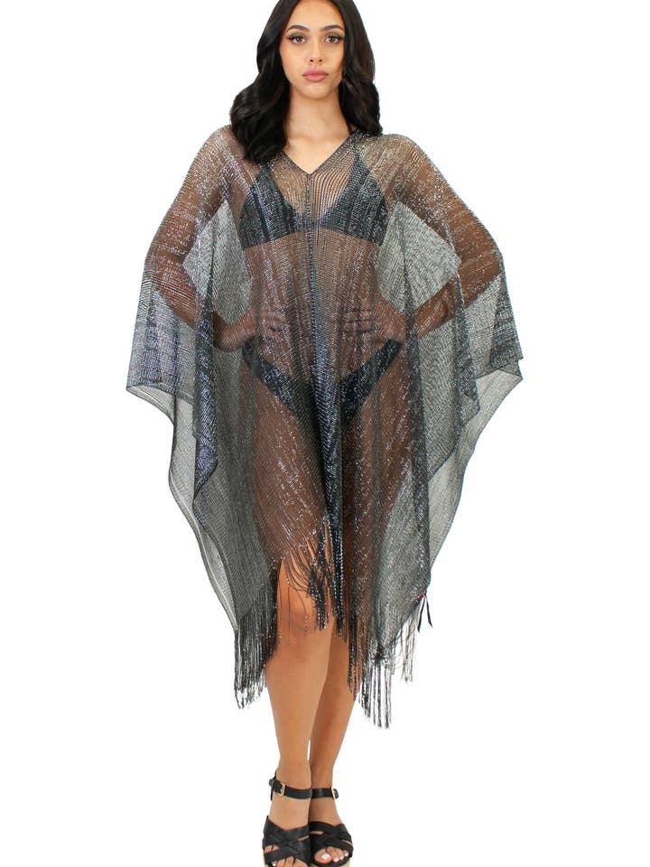 CHT-4-260 Cover-up in zwart voor wholesale door Lazy Daisy