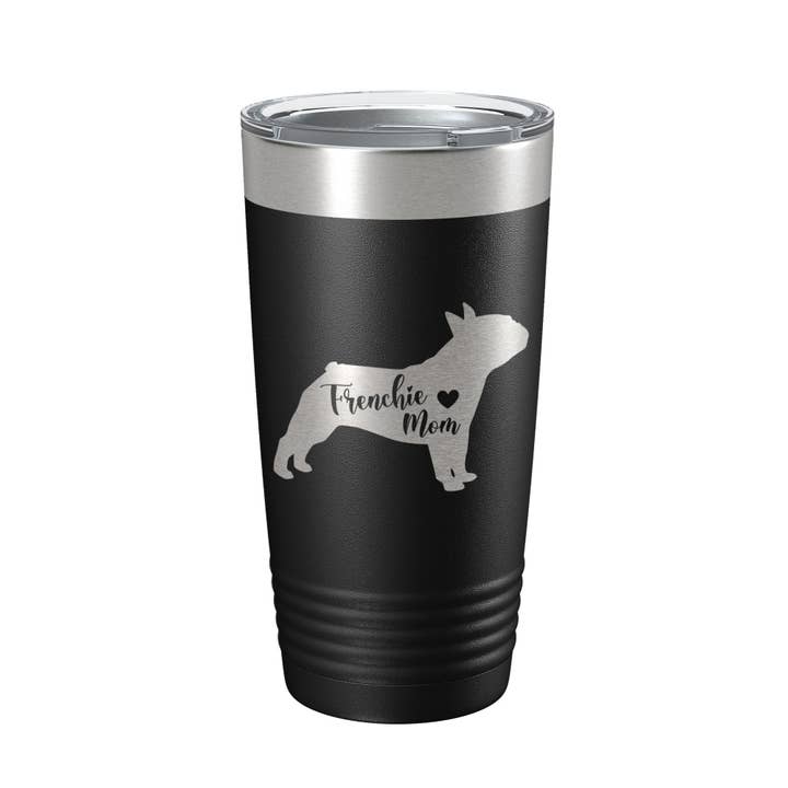 Frenchie mamma tumbler hund resemugg fransk bulldogg present isolerad lasergraverad kaffekopp 20 oz för wholesale av CarveBright