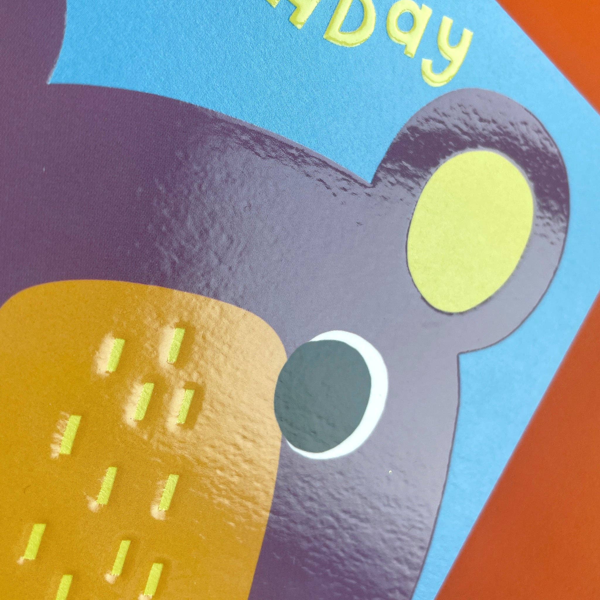 Raspberry Blossom – wholesale Birthday card – Happy Birthday - Bear (ZPD10)1