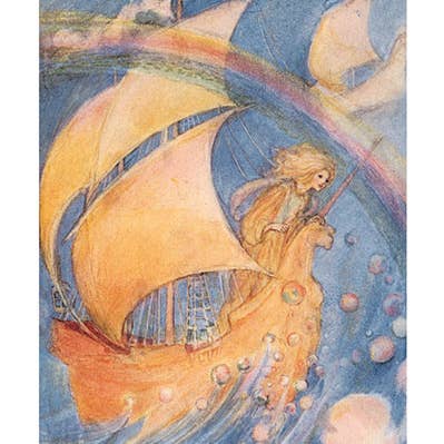 Schiff mit Einhornmotiv, Feenmotiv für den Großhandel von Laughing Elephant