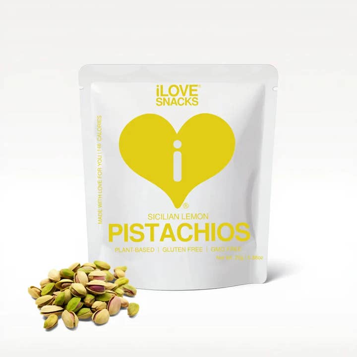 iLOVE SNACKS Sicilian Lemon Pistachios 25g for wholesale by iLOVE SNACKS