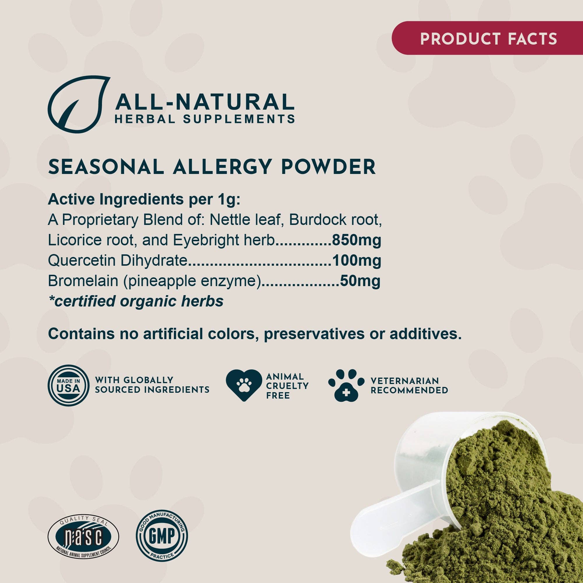 Animal Essentials - Wholesale Pet Supplement - Cat/Dog - Seasonal Allergy Powder + Quercetin | Allergy Support6