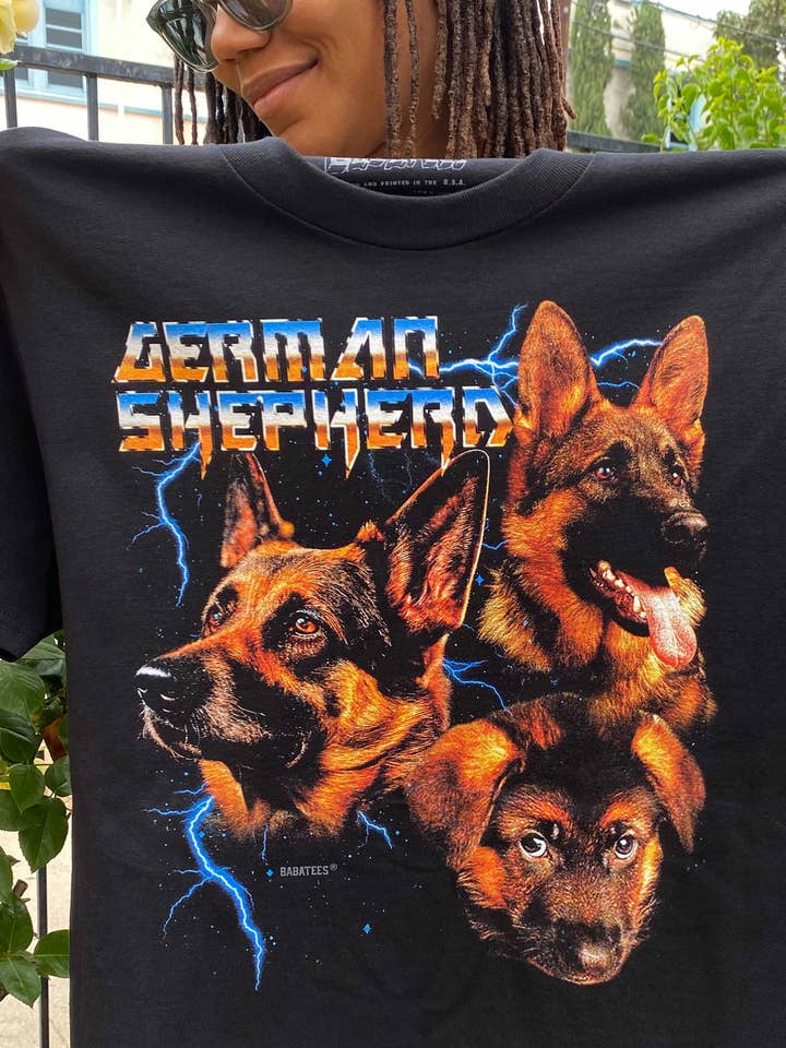 T-shirt Berger Allemand pour Hommes & Femmes Style Heavy Metal pour la vente par BabaTees