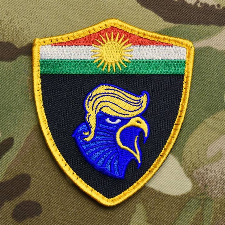 Peshmerga Blue Falcon Distintivo de Moral por atacado de BritKitUSA