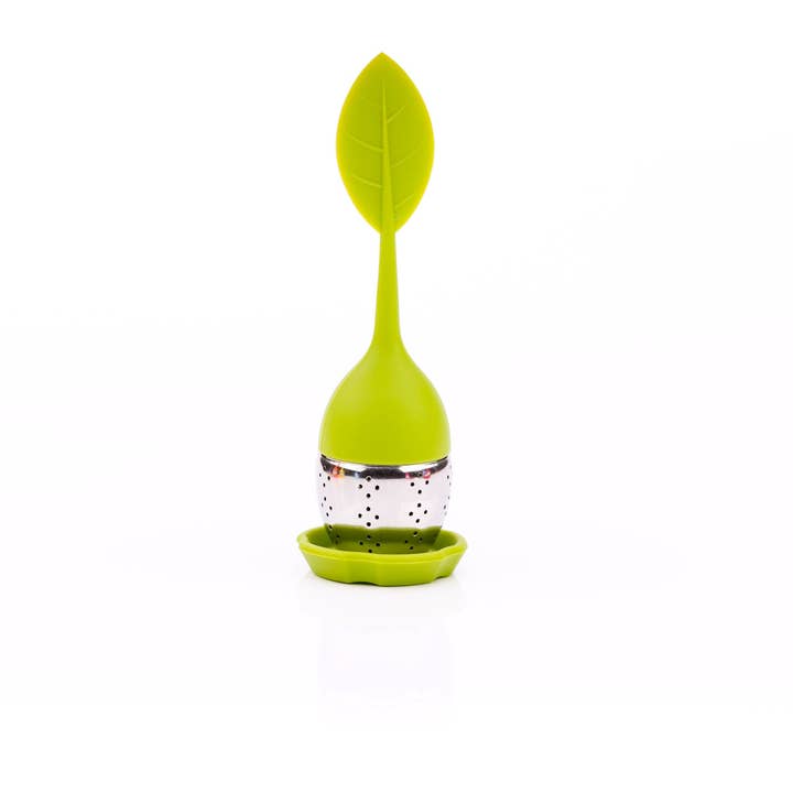 SILICONE INFUSER-OLIVE GREEN for wholesale by Organitea Australia