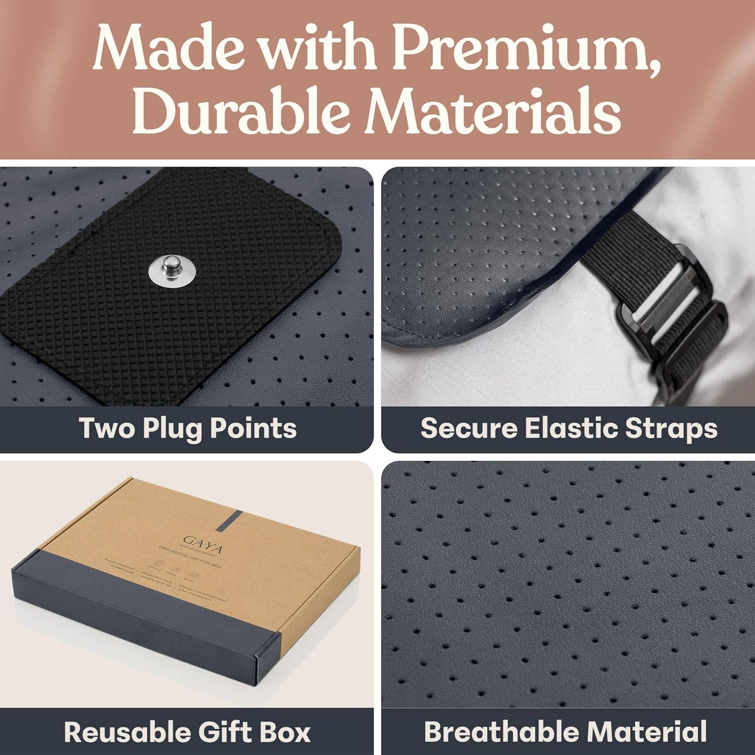 GAYA – wholesale Sänglöpare – Jordningsmatta för säng – Bättre sömn & inflammation, King5