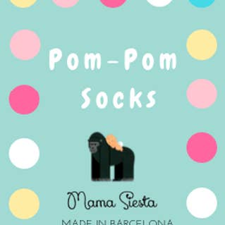 Mama Siesta - Vente Chaussettes – bébé - Chaussettes à pompons en coton bio1