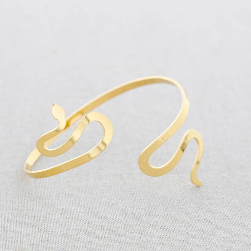 Sonata - Wholesale Snap Jewelry - Snake Adjustable Steel Bracelet