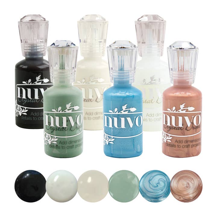 Nuvo Crystal Drops – 6-Colour Bundle (Blue Ice, Heritage Rose, Eucalyptus Leaf, Ebony Black, Gloss Simply White, Morning Dew) and other Purchase wholesale eucalyptus drops. Free returns & net 60 terms on Faire trending on Faire.