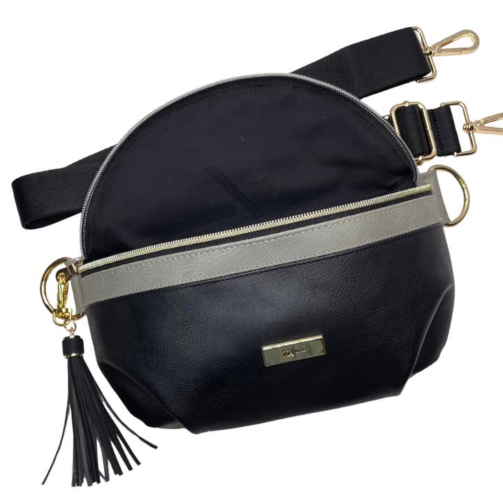 MJ Luxe Duet Sidekick - Heather Noir for wholesale by Makeup Junkie Bags