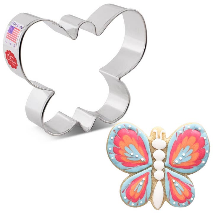 Simple Butterfly Cookie Cutter. (Bag of 1 Dozen) for wholesale by Ann Clark