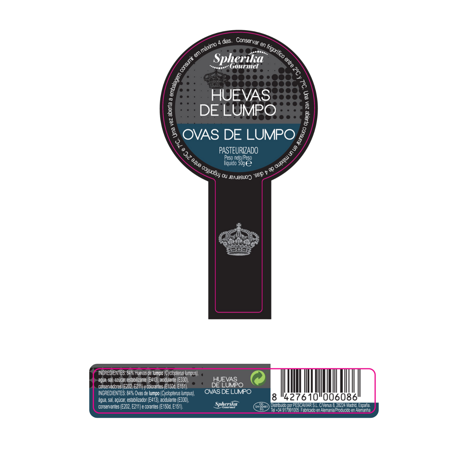 Spherika - Vente Poissons/fruits de mer - SPHERIKA, œufs de lump noirs4