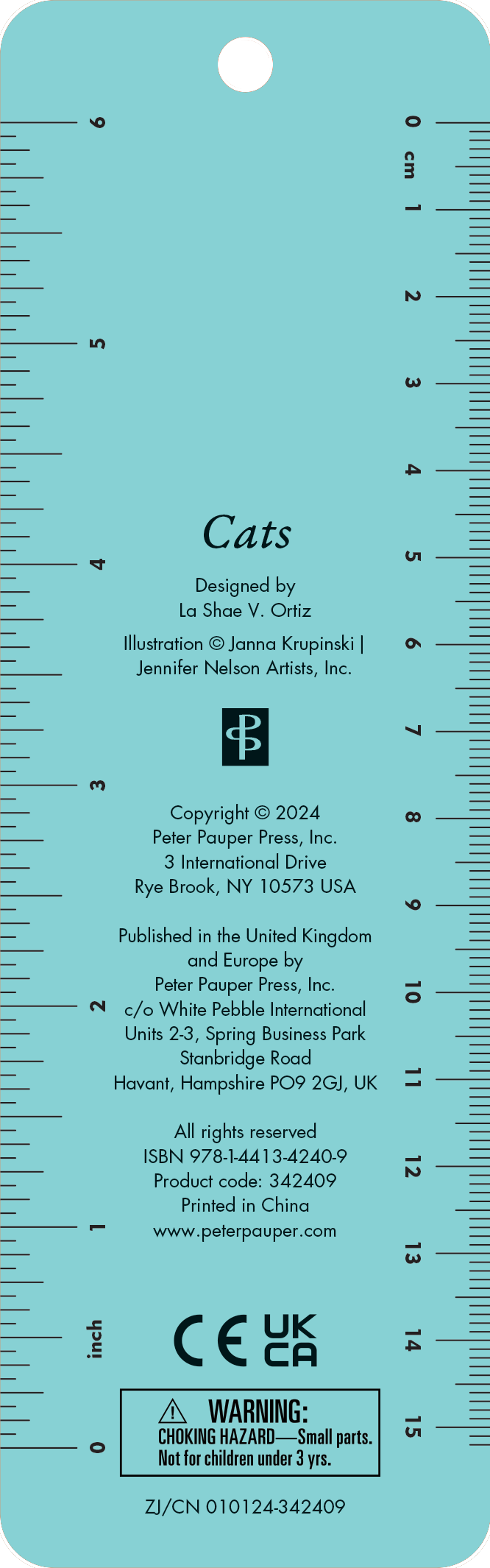 Peter Pauper Press - Wholesale Bookmark - Cats Beaded Bookmark2