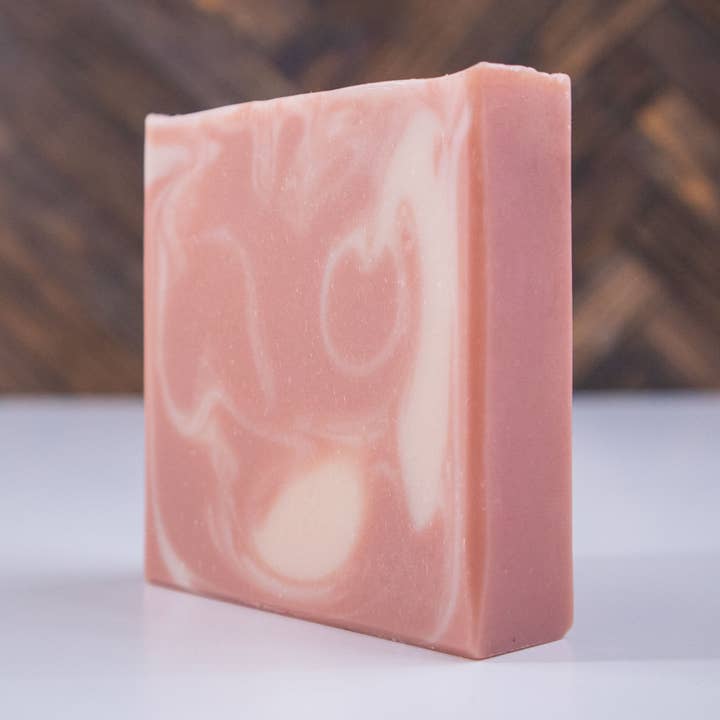 Mango Hibiscus Soap - 4 oz. Bar for wholesale by Honeybear Handcrafted