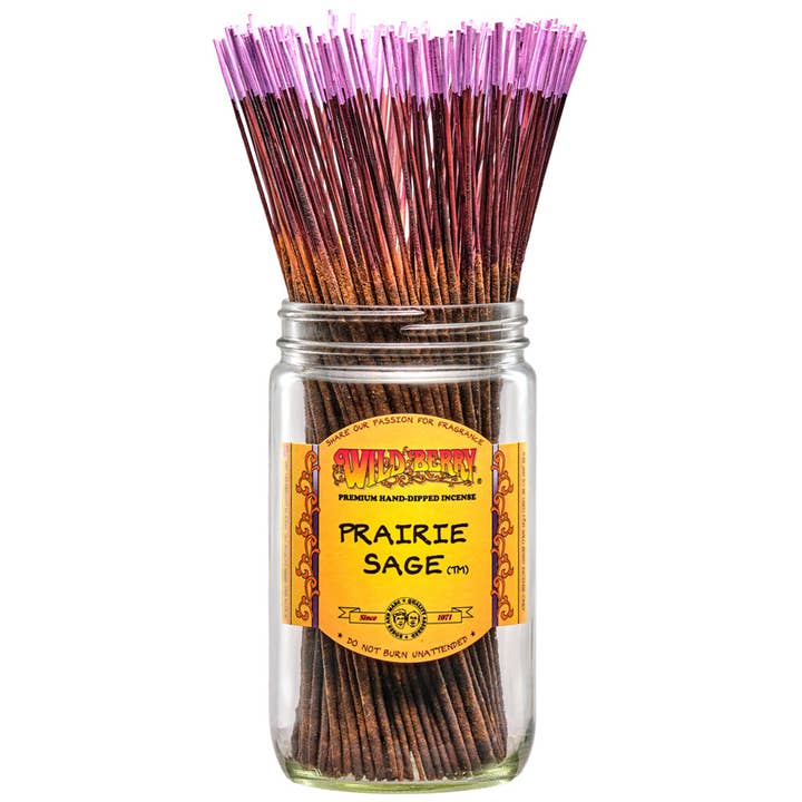 Wild Berry 11" Incense Sticks Prairie Sage™ for wholesale by Dip and Glow