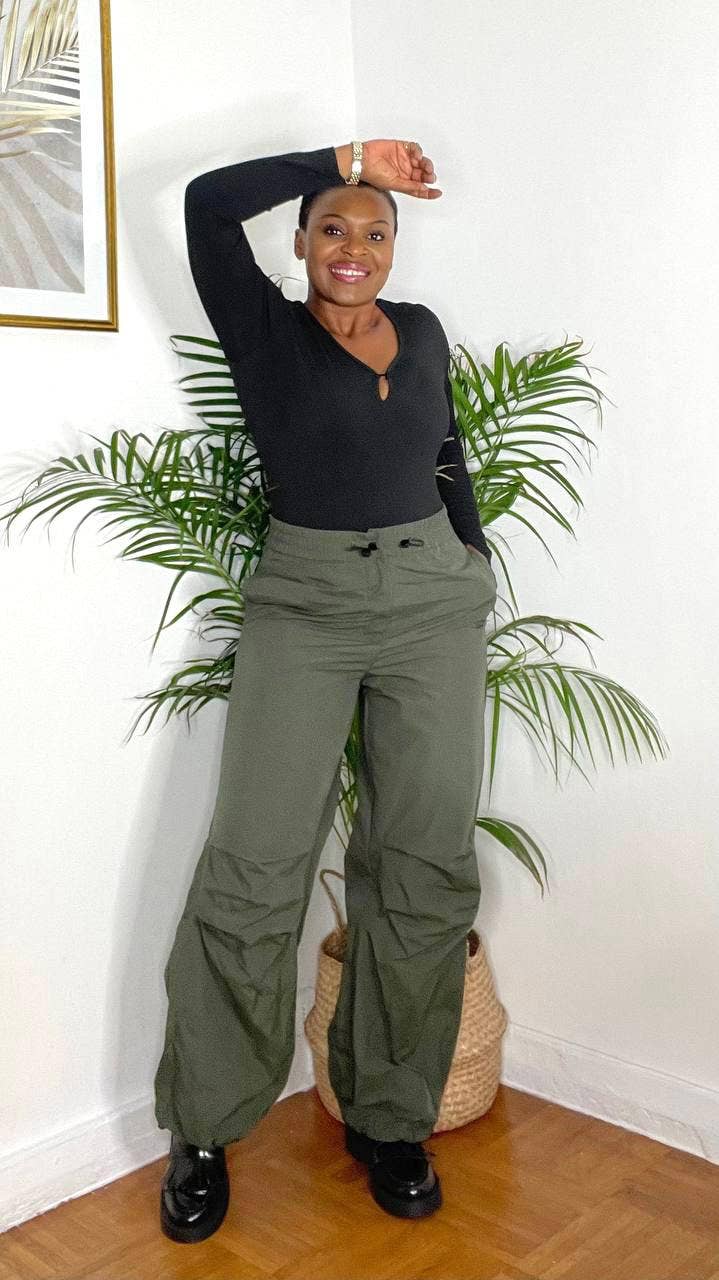 Amy & Clo Invogue - Wholesale Pants - Women's - AC349 PARACHUTE CARGO PANTS4