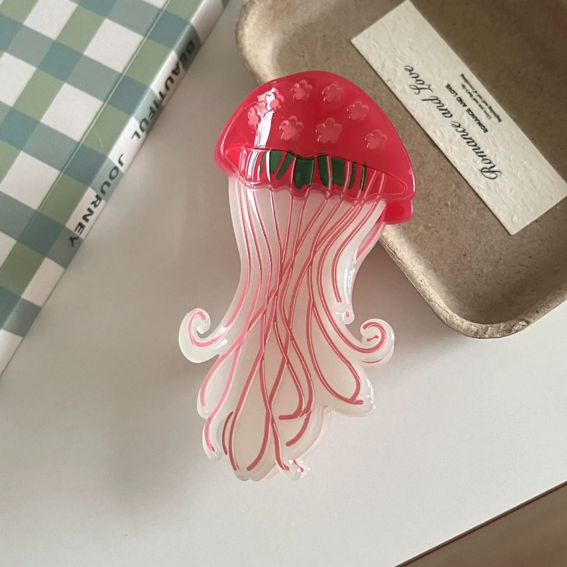 Otterware - Wholesale Hair Clip - Women's - Whimsical Acrylic Jellyfish Hair Claw Clips | Starry Ocean S1