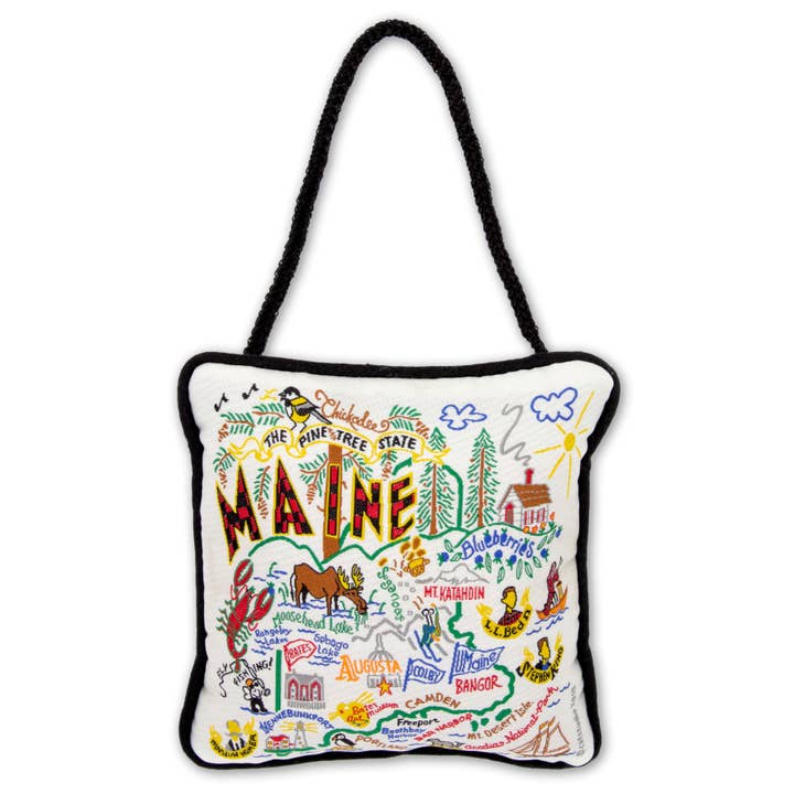 Maine Mini Pillow Ornament for wholesale by catstudio