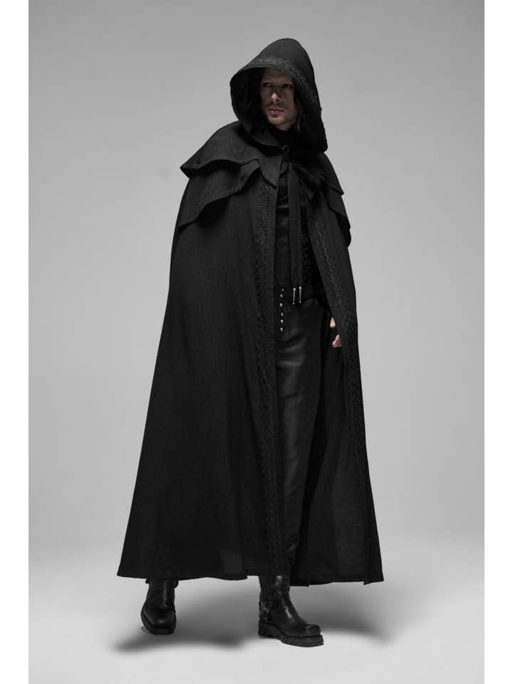 Western Fashion - Wholesale Coat - Men's - WY1177 - Rococo Simple Long Cloak..4
