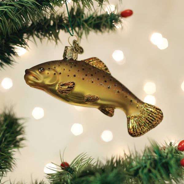 Brown Trout Ornament for wholesale by Old World Christmas