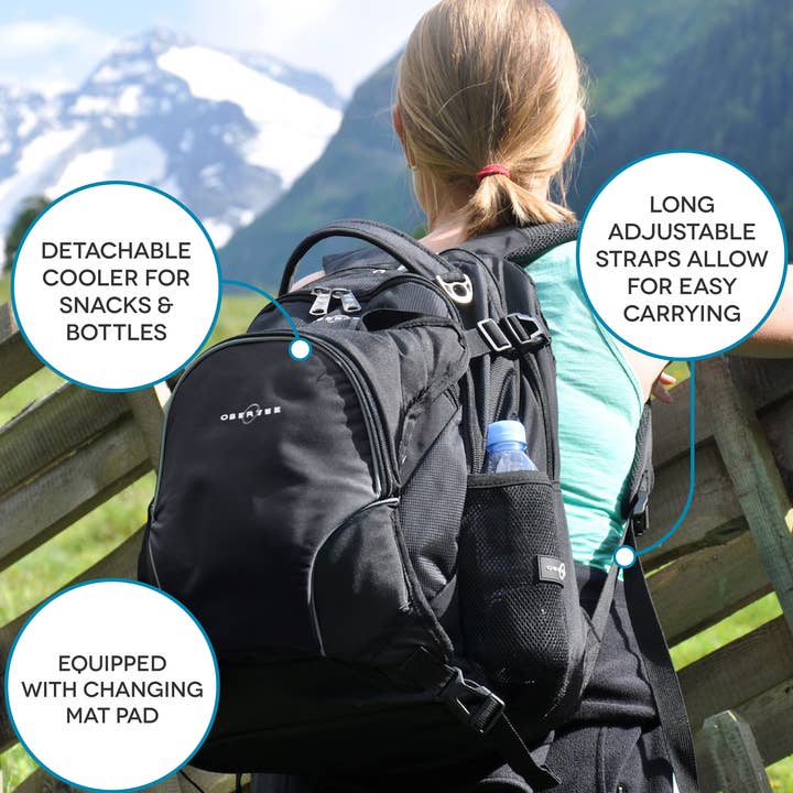 Oslo Diaper Bag Backpack,Cooler,changing kit,clothing cube.. for wholesale by Obersee