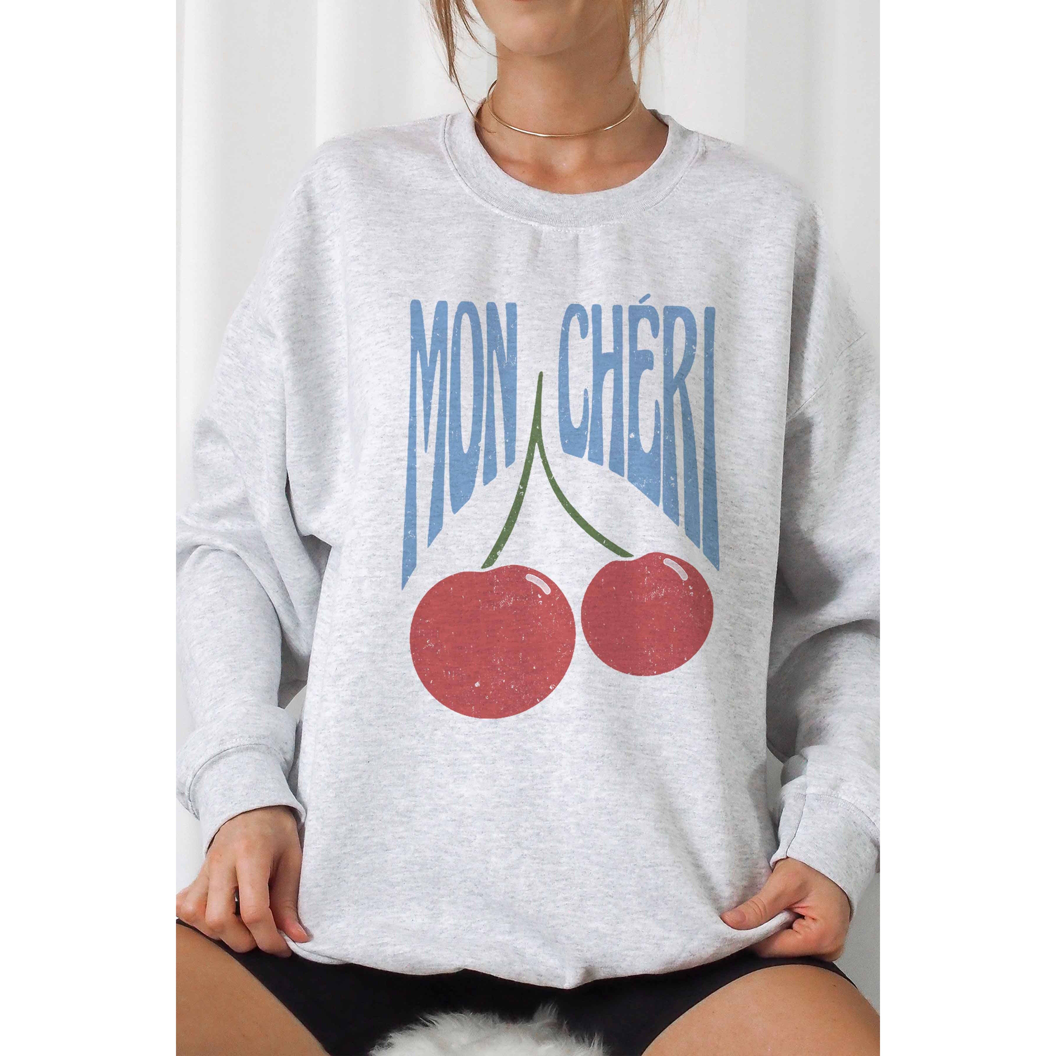 BLUME & CO. - Wholesale Graphic Sweatshirt - Women's - MON CHERI Oversized Graphic Sweatshirt