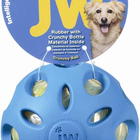 Petdropshipper - Wholesale Pet Fetch Ball - Dog - JW Pet Crackle Heads Crackle Ball Dog Toy Assorted 1ea/LG