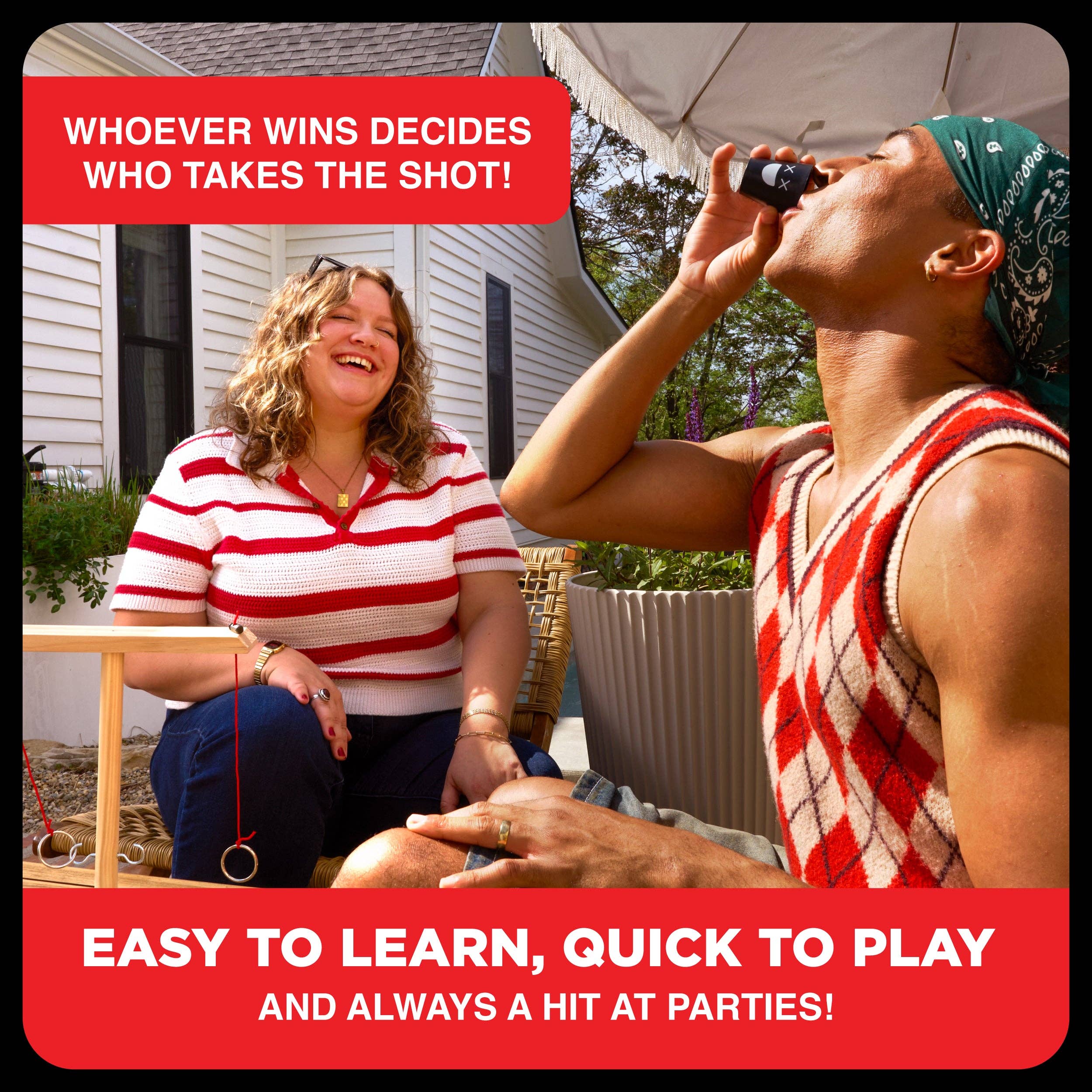 What Do You Meme - Wholesale Board Game - Buzzed 4-Way Hook & Ring - Ring Toss Drinking Game Ages 21+ 5