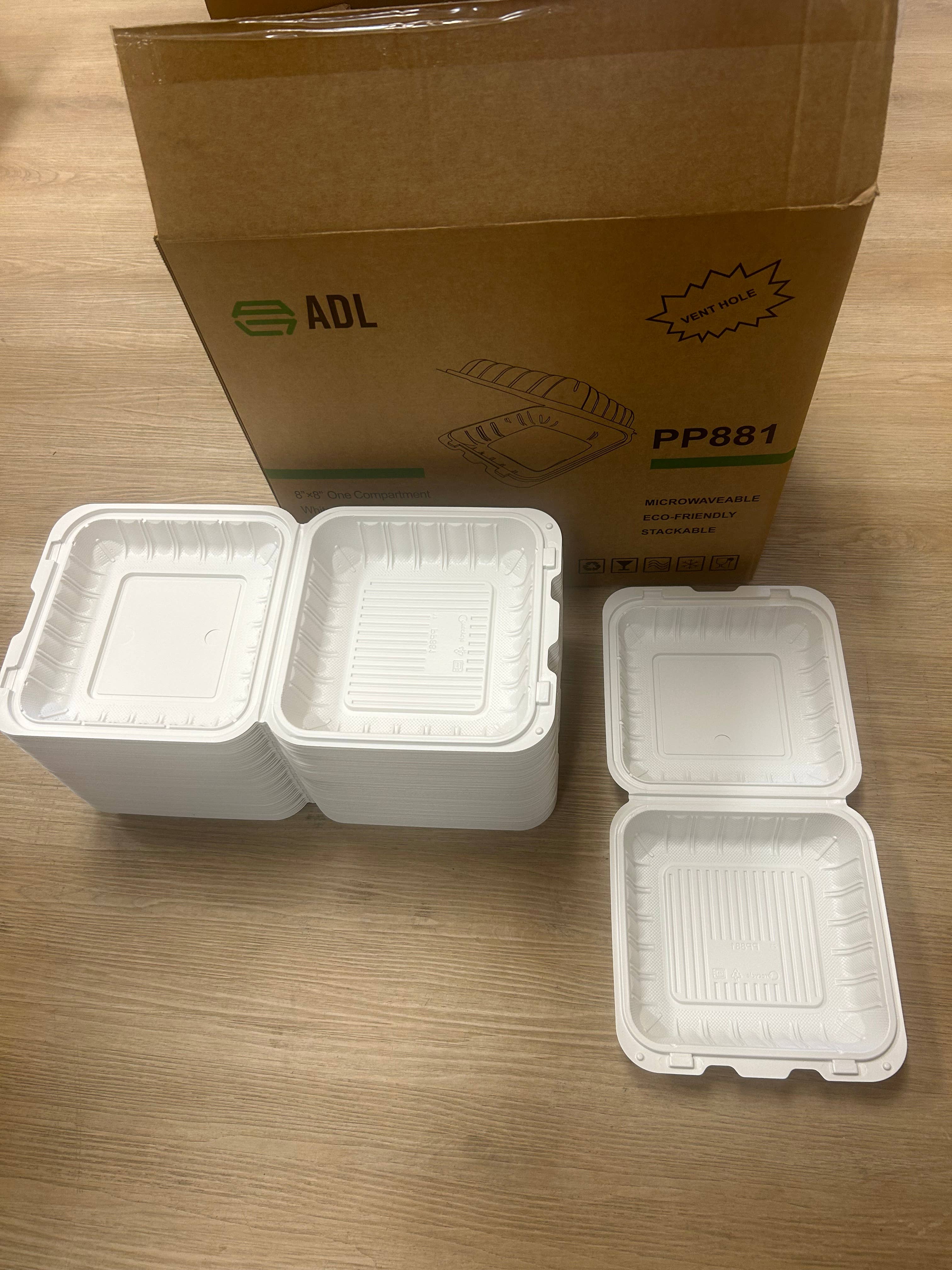 GW Restaurant Supplies – wholesale Matlåda – Vita engångsmatlådor för takeout med 1 fack, 150-pack2