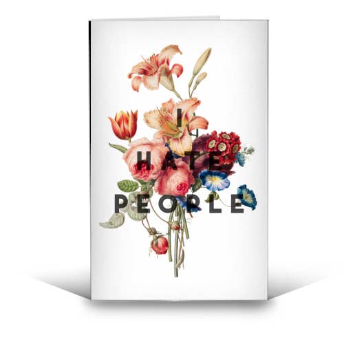 Greetings cards 'I hate people' for wholesale by ART WOW