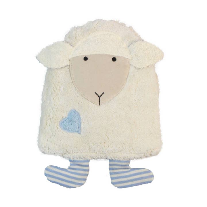 Organic eco children heating pad “Sheep”, blue/SK-220/bl for wholesale by Pat & Patty