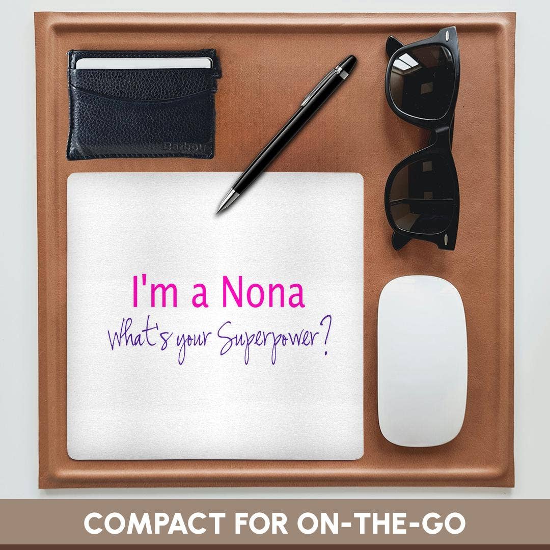 3dRose - Wholesale Mousepad/Trackpad - 3dRose, Im a Nona - Whats your Superpower - hot pink - funny gift for grandma, Mouse Pad3