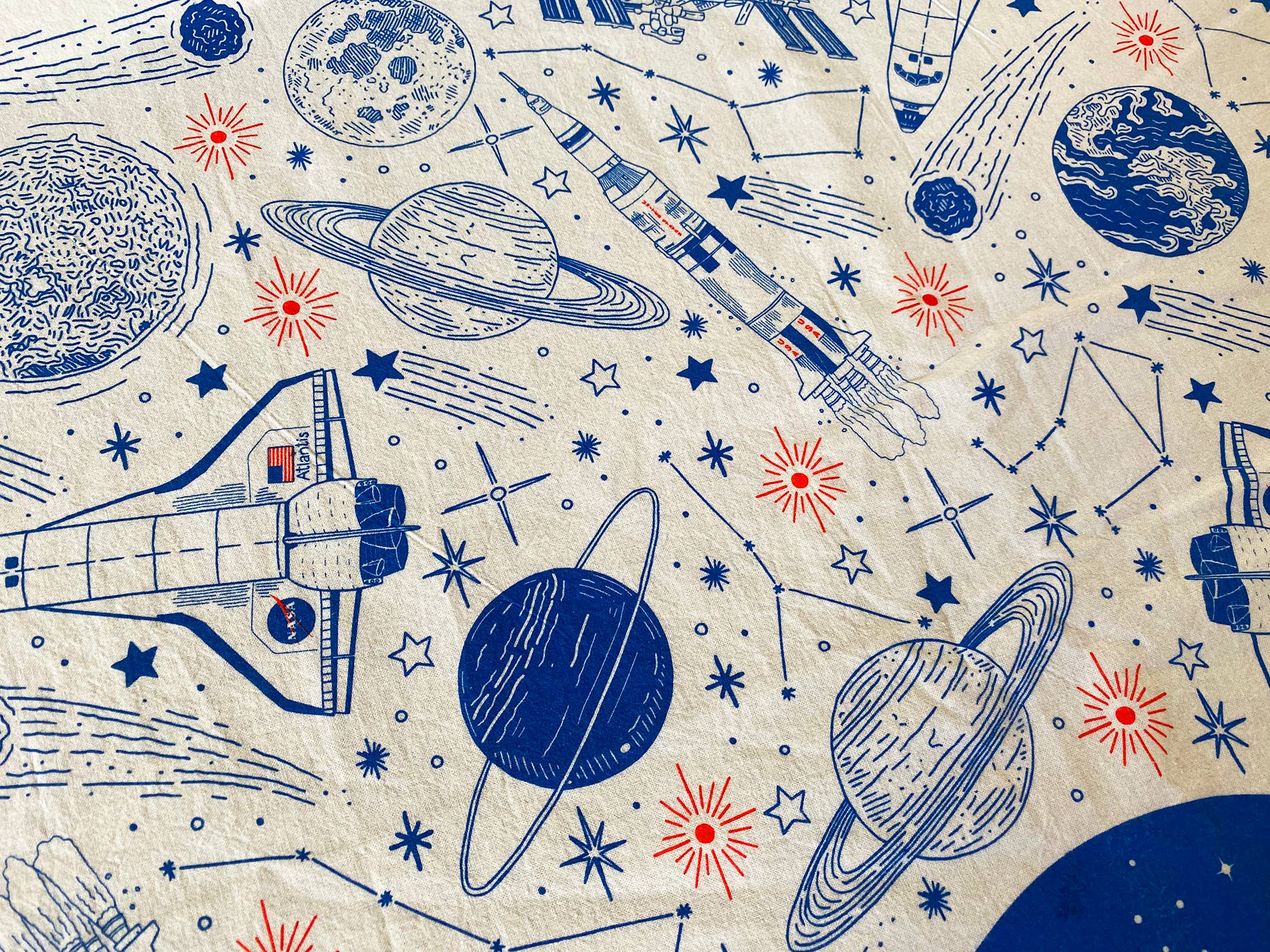 Noteworthy Paper & Press - Wholesale Tea Towel - NASA Tea Towel7