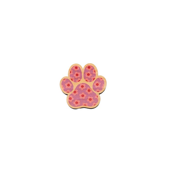 Driftless Studios - Wholesale Magnet - Summer Flowers Dog Paw Print Magnet Set - Home Decor6