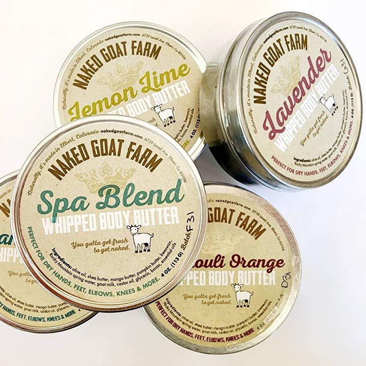 Vispad kroppssmör för wholesale av Naked Goat Farm Ltd.