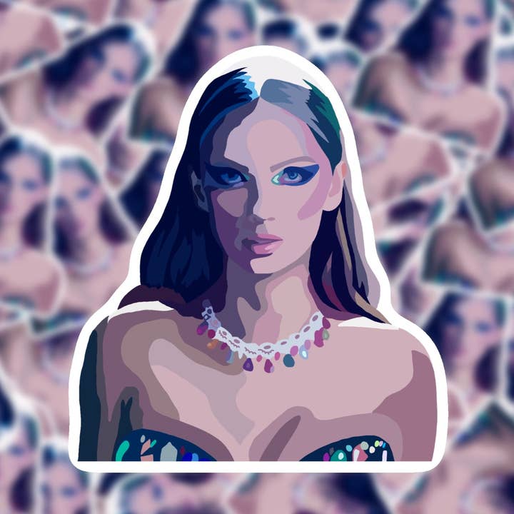 Bejeweled Taylor Swift Midnights Inspired Vinyl Sticker for wholesale by Paper Rings Press