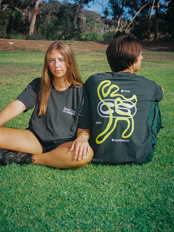 Sprint, Squat, Shimmy T-Shirt for wholesale by Courtside