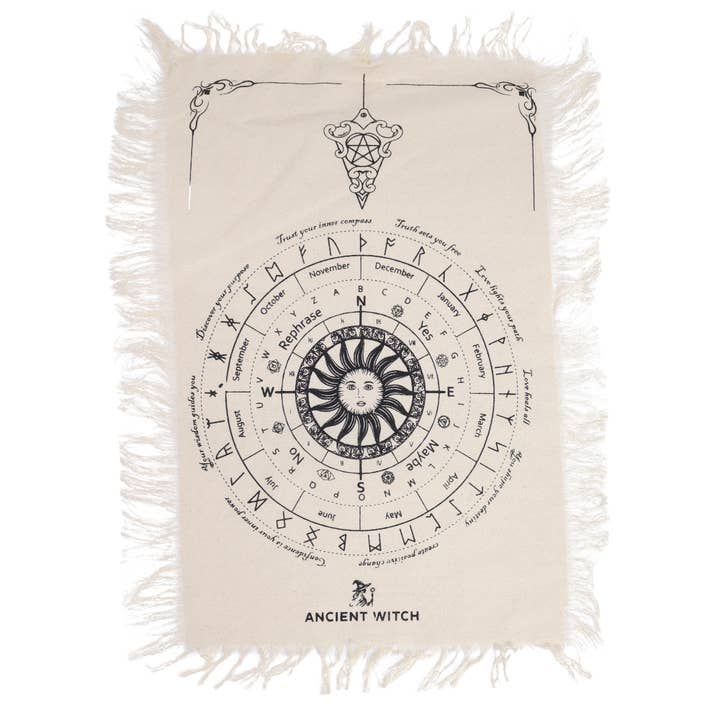 Ancient Wisdom - Wholesale Tablecloth - Ancient Witch Pendulum Divination Cloth11