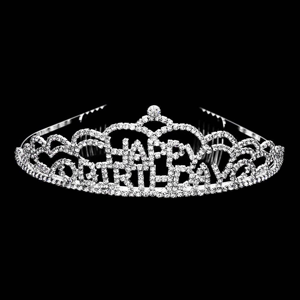 Sensibling Corp. – wholesale Tiara – Dam – Crystal strass Grattis på födelsedagsfest Tiara9