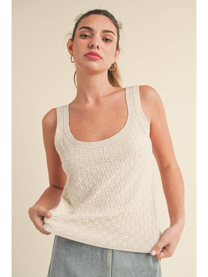 AEMI + CO – Tops – Mulher por atacado – Tanque de malha 360BN Gwenn 110